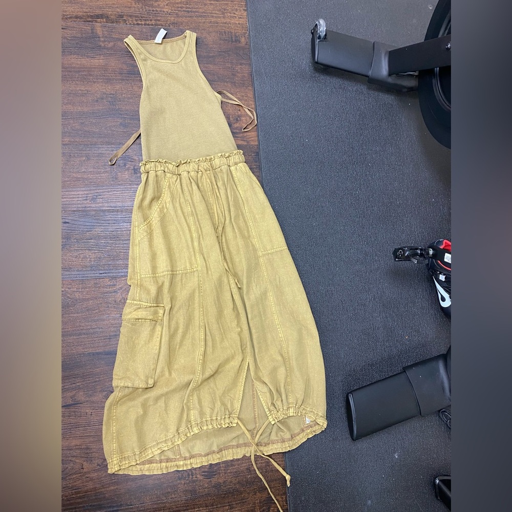 Anthropologie dress size xxs yellow color